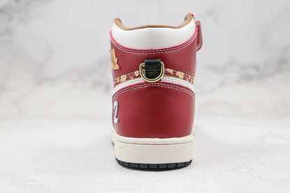 Nike Air Jordan 1 Retro High Dior Red Sneakers Joint Edition