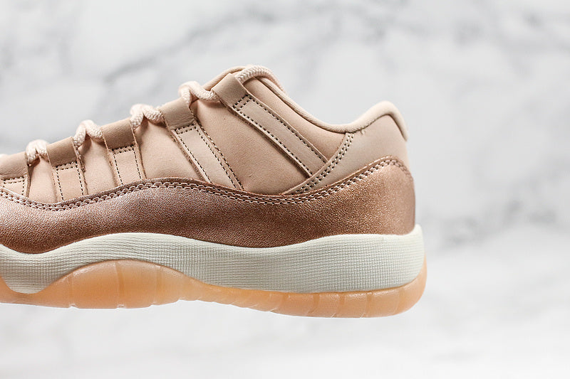 Nike Air Jordan 11 Retro Low-Top Rose Gold Sneakers