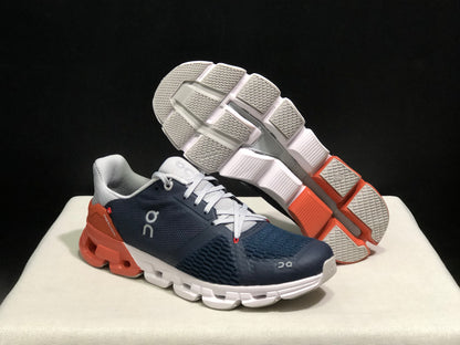 On Running Cloudflyer Shock-Absorbing Running Shoes Midnight Dark/Rust Red