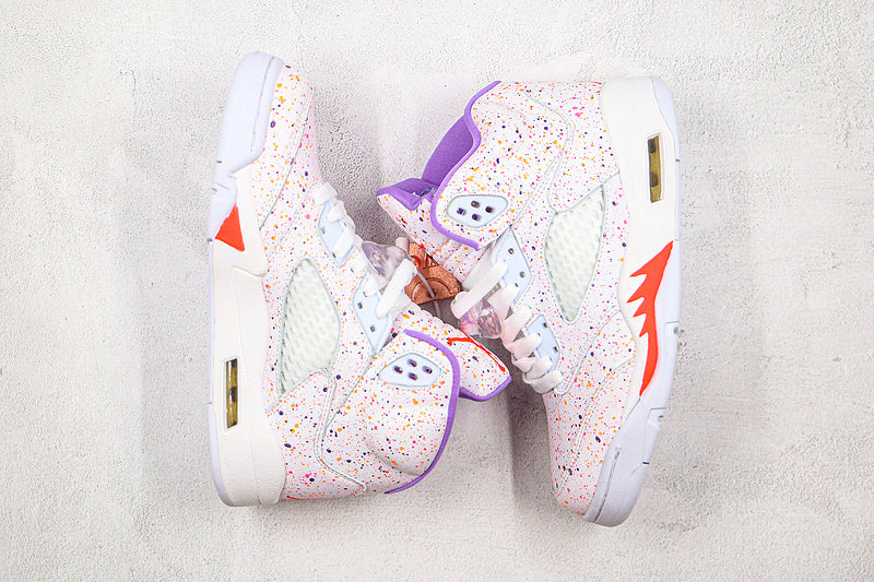 Nike Air Jordan 5 Retro GS Easter White Multicolour Sneakers
