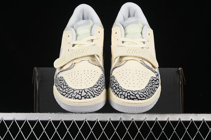 Nike Air Jordan Legacy 312 Low Black Cement Beige Sneakers