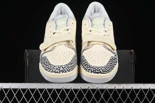 Nike Air Jordan Legacy 312 Low Black Cement Beige Sneakers