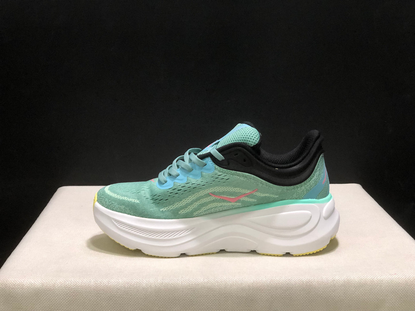 Hoka One One Bondi 9 Women's Comfortable Low-top Running Shoes Sneakers Teal