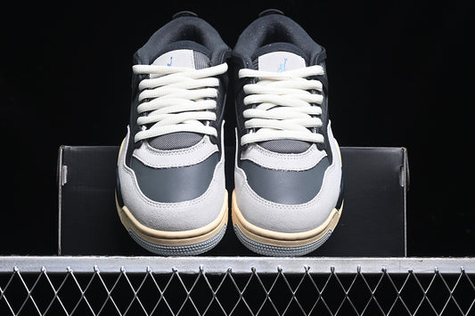 Nike Air Jordan 4 Remastered Light Grey Dark Smoke Grey Sneakers