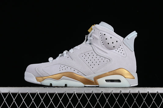 Nike Air Jordan 6 Retro Paris Olympics Pure Platinum Grey White Sneakers