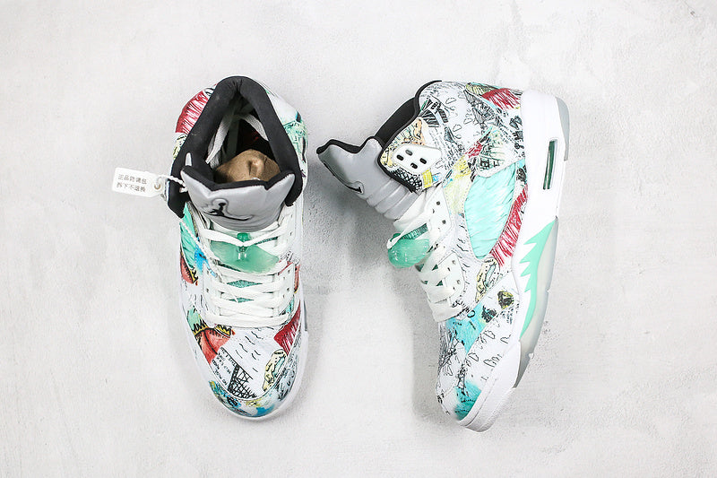 Nike Air Jordan 5 Retro Wings Multi-Color Sneakers