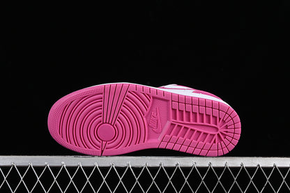 Nike Air Jordan 1 Low Fire Pink White Iris Whisper Sneakers