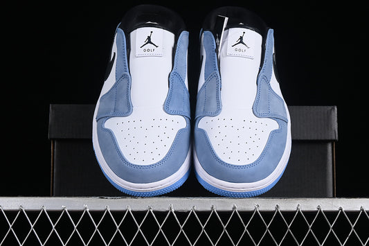 Nike Air Jordan 1 Mule Golf Black White University Blue Sneakers