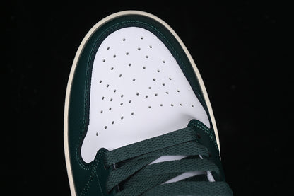 Nike Air Jordan 1 Mid White Sail Oxidized Green Sneakers