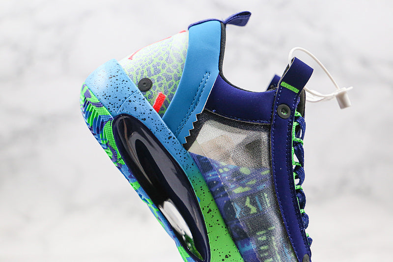 Nike Air Jordan XXXIV 34 Low Eybl Regency Purple Blue Volt Zion Sneakers