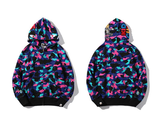 A Bathing Ape BAPE x KID CUDI The Milky Way Wanderlust Camouflage Hoodie