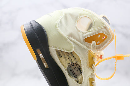 Nike Air Jordan 5 Retro Off-White Mid Sail Sneakers
