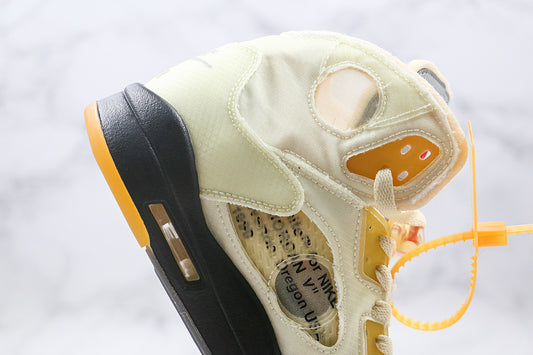 Nike Air Jordan 5 Retro Off-White Mid Sail Sneakers