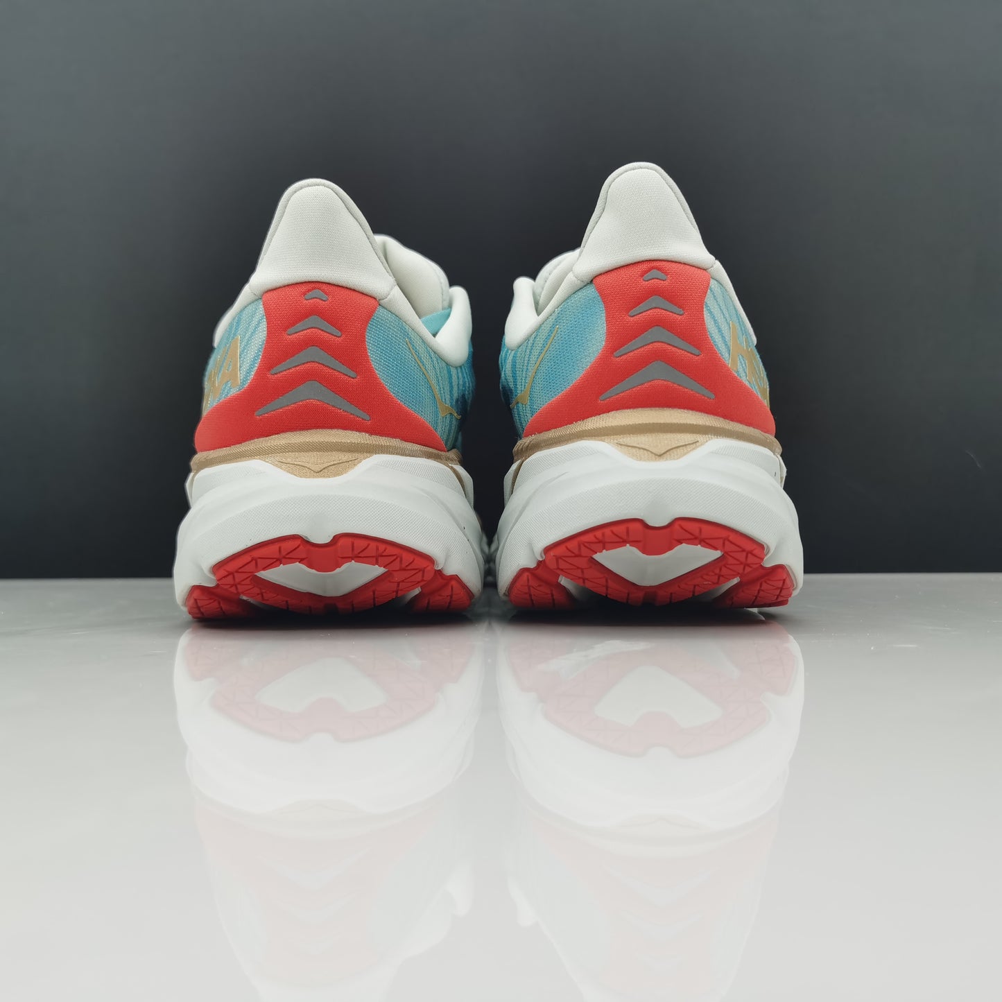 Hoka One One Clifton 8 Turquoise Fashion Shoes Shock-absorbing Sneakers