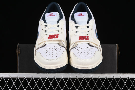 Nike Air Jordan Legacy 312 Low White Grey Blue Orange Sneakers