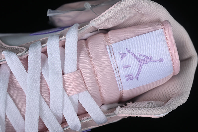 Nike Air Jordan 1 Mid Pink White Sneakers