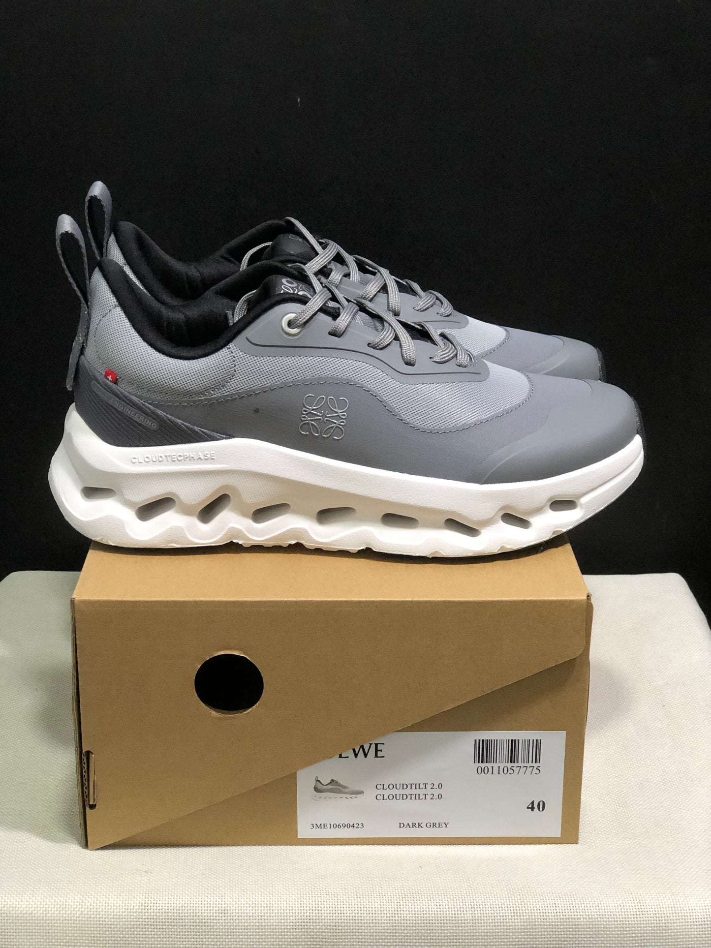 LOEWE x On Running Cloudtilt 2.0 Casual Sports Shoes Wolf Grey