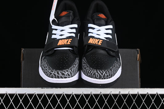Nike Air Jordan Legacy 312 Low Black White Black Cement Sneakers