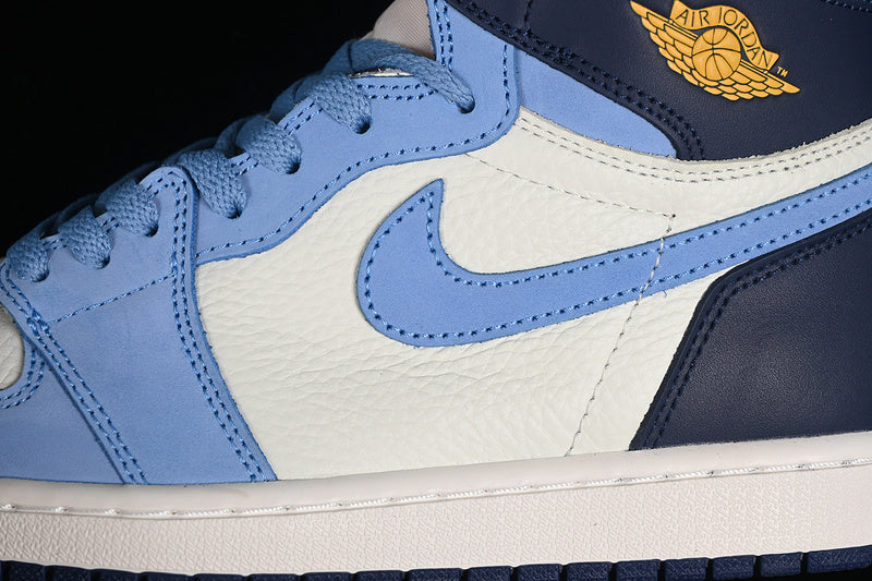 Nike Air Jordan 1 High University Blue White Midnight Navy Sail Sneakers