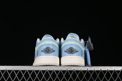 Nike Air Jordan 1 Low BAPE White Blue Sneakers