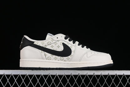 Nike Air Jordan 1 Low LV Travis Scott Fragment Design OG SP Black White Sneakers