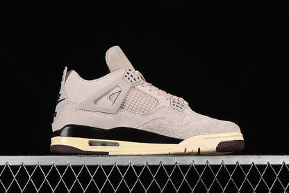 A Ma Maniere Nike Air Jordan 4 Retro Fossil Stone Pewter Burgundy Crush Sneakers