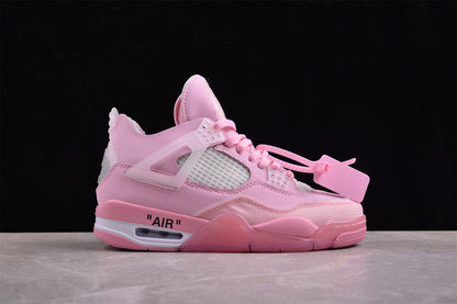 Nike Air Jordan 4 Retro White Pink Sneakers