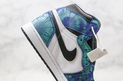 Nike Air Jordan 1 Retro High OG Tie Dye Blue White Sneakers