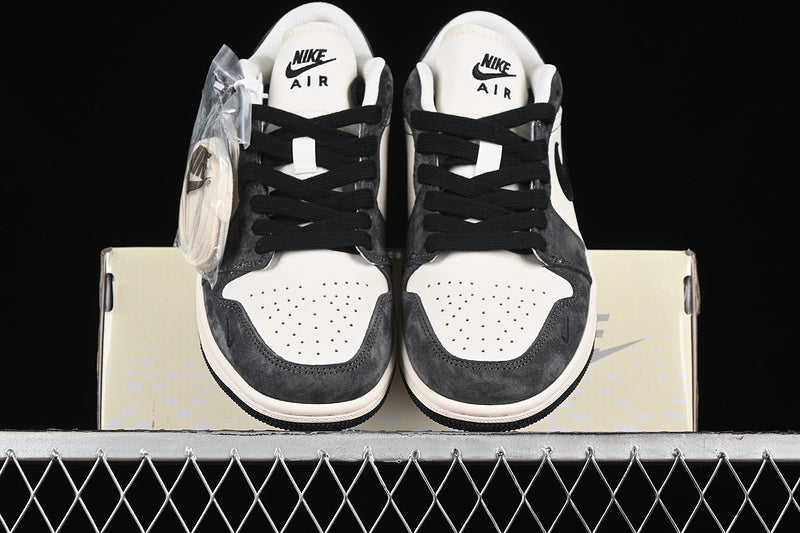 Nike Air Jordan 1 Low White Dark Grey Sneakers