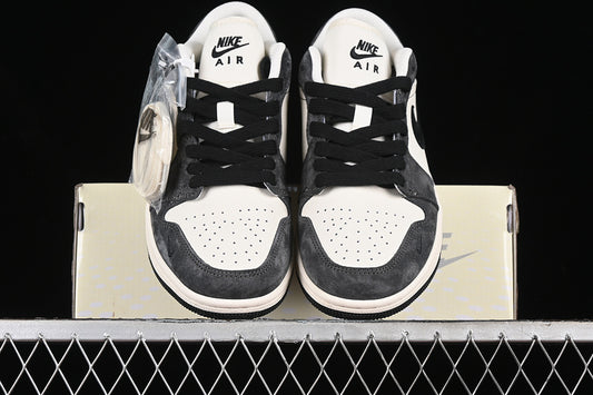 Nike Air Jordan 1 Low White Dark Grey Sneakers