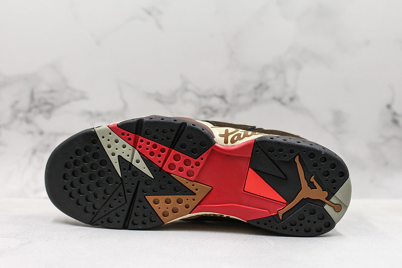 Nike Air Jordan 7 Retro Patta Shimmer Brown Sneakers