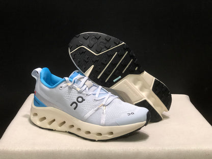 On Running Cloudsurfer Trail Waterproof Comfortable And Breathable Running Shoes Grey/Blue