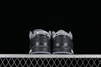 Nike Air Jordan 1 Low Black Grey Silver Sneakers