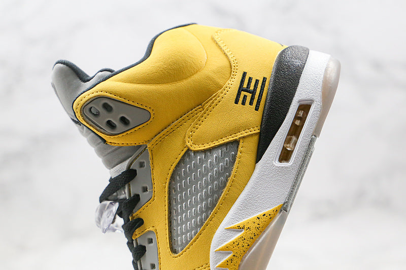 Nike Air Jordan 5 Retro T23 Tokyo Japan Limited Yellow Gray Sneakers