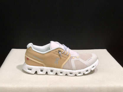 On Running Cloud 5 Lightweight Running Shoes Grassland Yellow/Pearl White