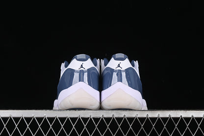 Nike Air Jordan 11 Low Midnight Navy White Sneakers