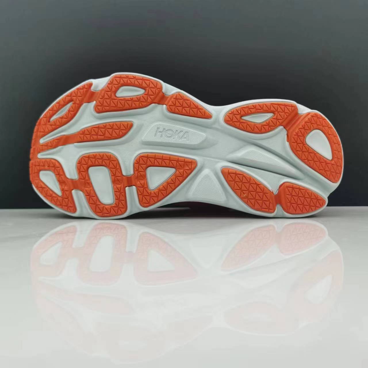 Hoka One One Bondi 8 Orange/Yellow Breathable Low-top Running Shoes Sneakers
