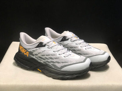Hoka One One Speedgoat 5 Men's Trail Running Shoes Sneakers White/Black