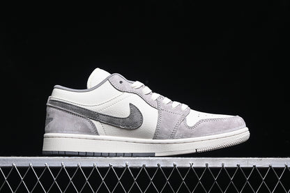 Nike Air Jordan 1 Low Grey White Casual Sneakers