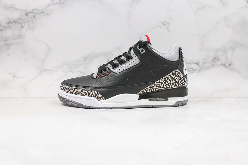 Nike Air Jordan 3 Retro OG Mid Black Cement Sneakers
