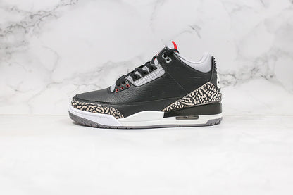 Nike Air Jordan 3 Retro OG Mid Black Cement Sneakers