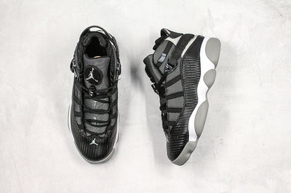 Nike Jordan 6 Rings Carbon Fiber Black Gray Sneakers
