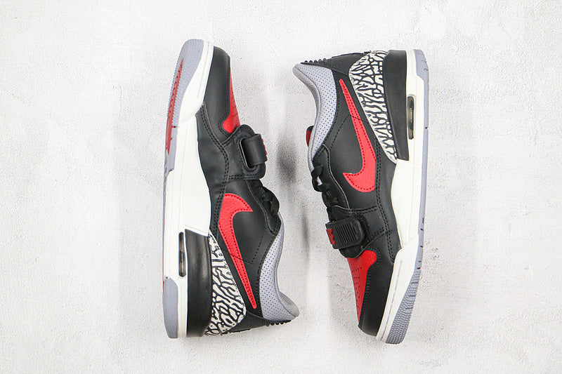 Nike Air Jordan 312 Legacy Bred Low Top Black Red Sneakers