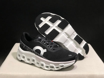 On Running Cloudmonster 2 Shock-Absorbing And Breathable Running Shoes Black/White