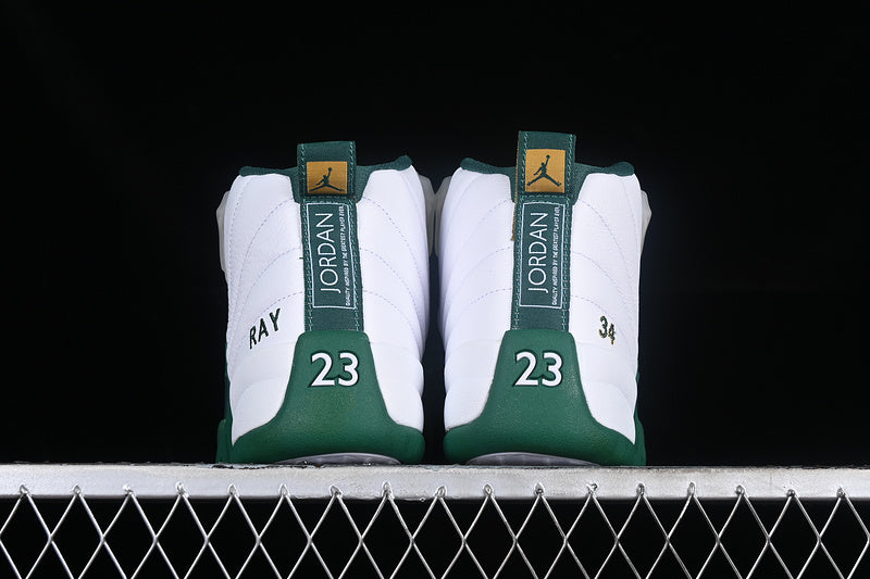 Nike Air Jordan 12 Retro Green White Sneakers