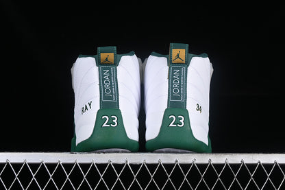 Nike Air Jordan 12 Retro Green White Sneakers