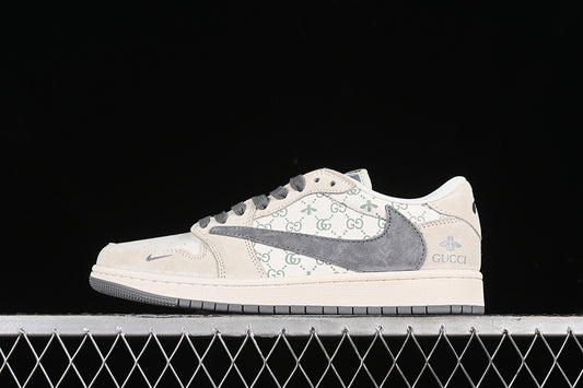Nike Air Jordan 1 Low OG SP Travis Scott Fragment Design Grey Sole Cream Grey Sneakers