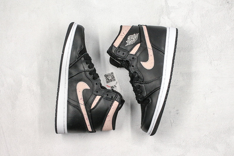 Nike Air Jordan 1 Retro High PRM Black Silt Red Sneakers