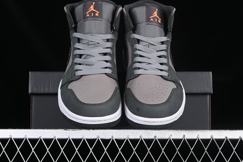 Nike Air Jordan 1 Mid SE Black Neutral Grey Sneakers