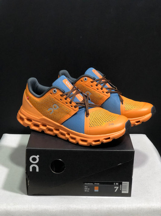 On Running Cloudstratus Shock-Absorbing And Breathable Running Shoes Orange/Blue